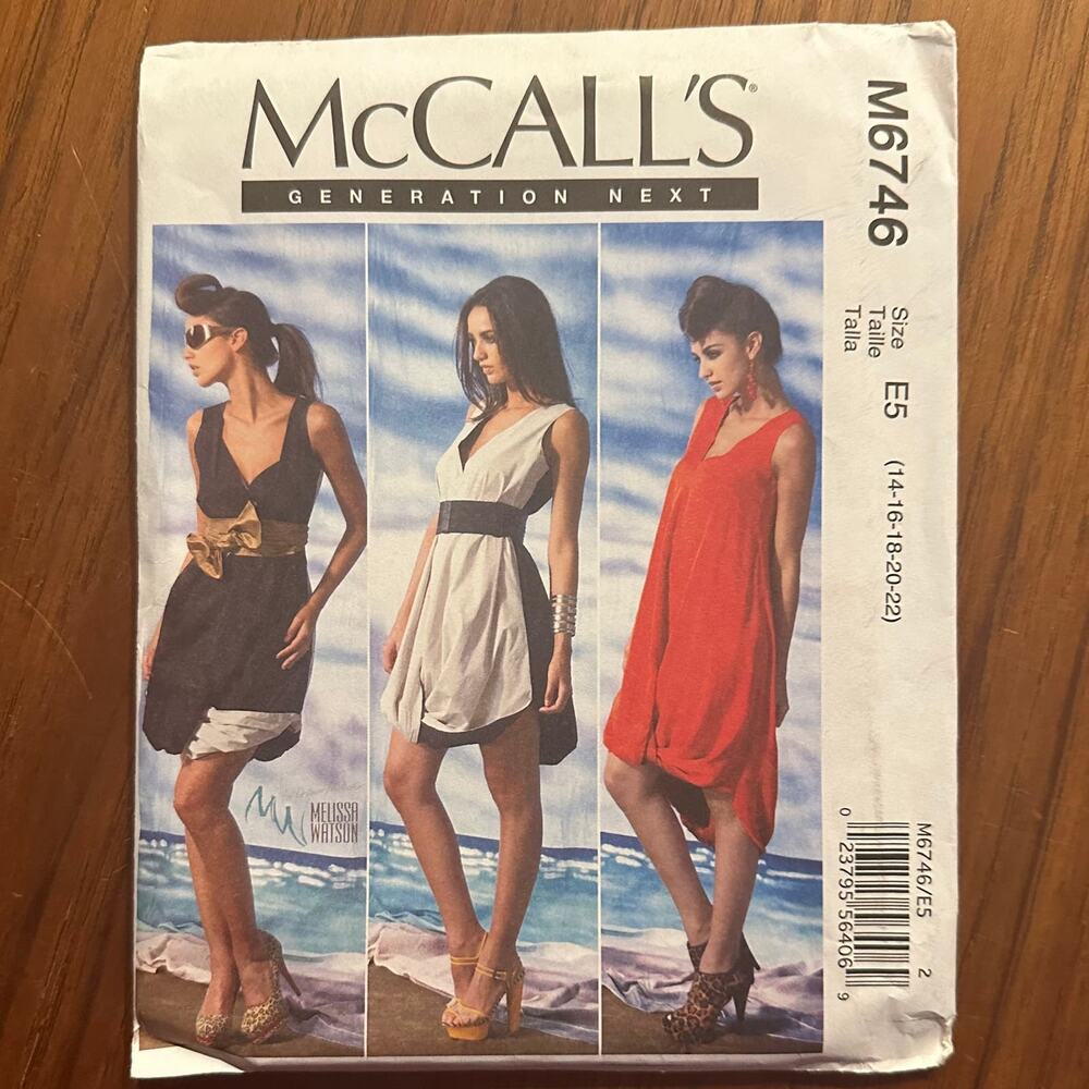 McCall's Pattern 6746 Dress Size 14-22 Generation Next